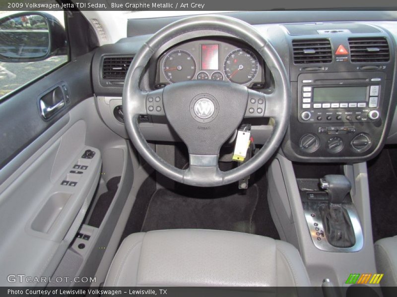 Blue Graphite Metallic / Art Grey 2009 Volkswagen Jetta TDI Sedan