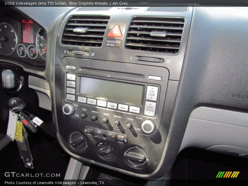 Blue Graphite Metallic / Art Grey 2009 Volkswagen Jetta TDI Sedan