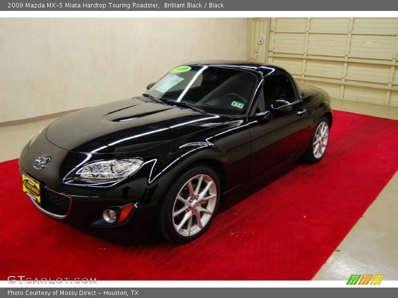 Brilliant Black / Black 2009 Mazda MX-5 Miata Hardtop Touring Roadster