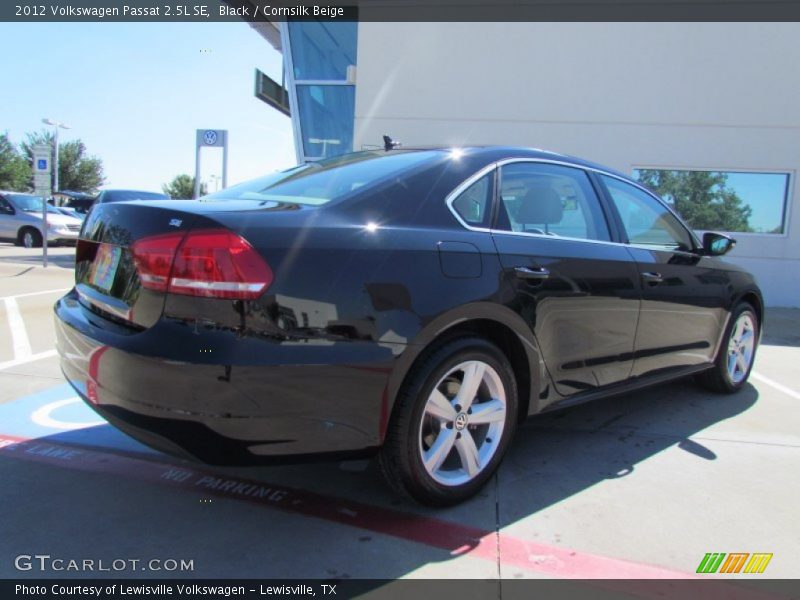 Black / Cornsilk Beige 2012 Volkswagen Passat 2.5L SE