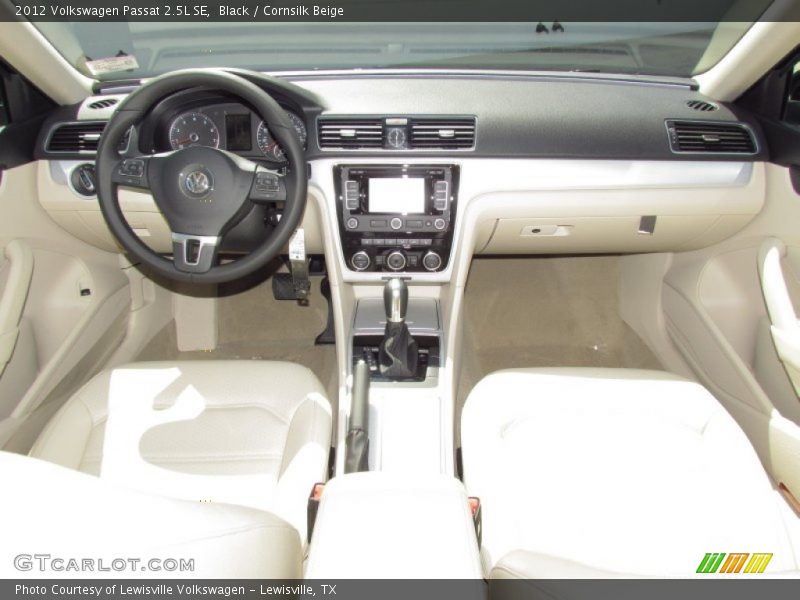 Black / Cornsilk Beige 2012 Volkswagen Passat 2.5L SE
