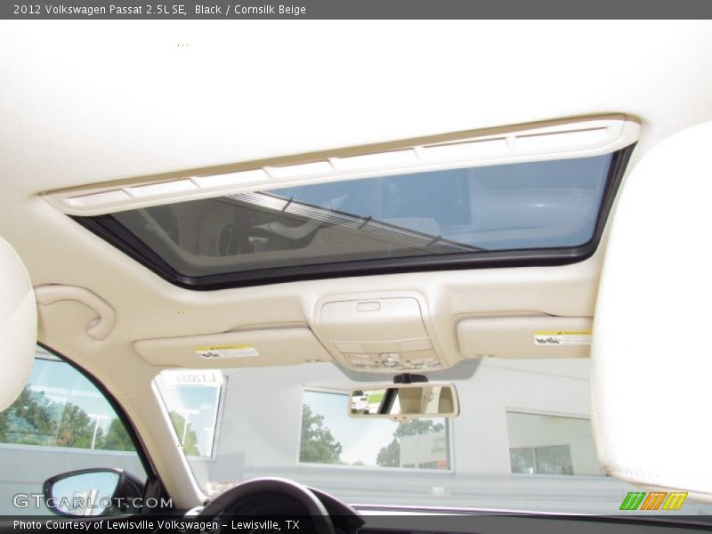Black / Cornsilk Beige 2012 Volkswagen Passat 2.5L SE