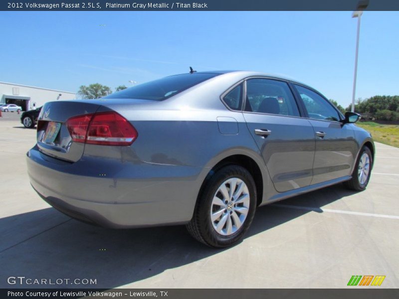 Platinum Gray Metallic / Titan Black 2012 Volkswagen Passat 2.5L S