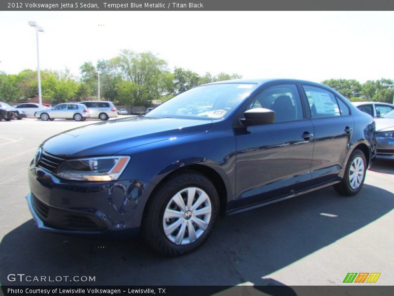 Tempest Blue Metallic / Titan Black 2012 Volkswagen Jetta S Sedan