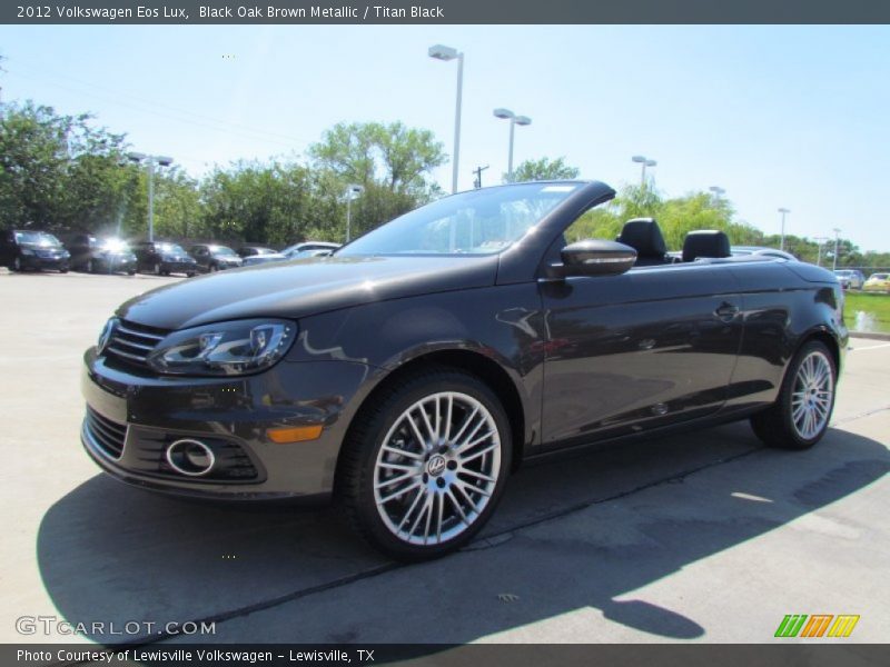 Black Oak Brown Metallic / Titan Black 2012 Volkswagen Eos Lux