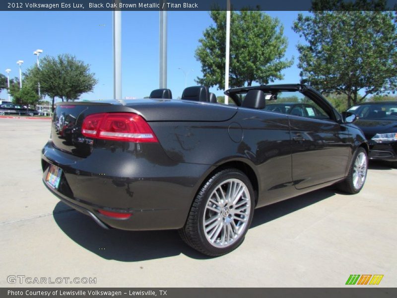 Black Oak Brown Metallic / Titan Black 2012 Volkswagen Eos Lux