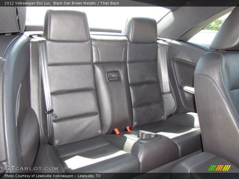 Black Oak Brown Metallic / Titan Black 2012 Volkswagen Eos Lux