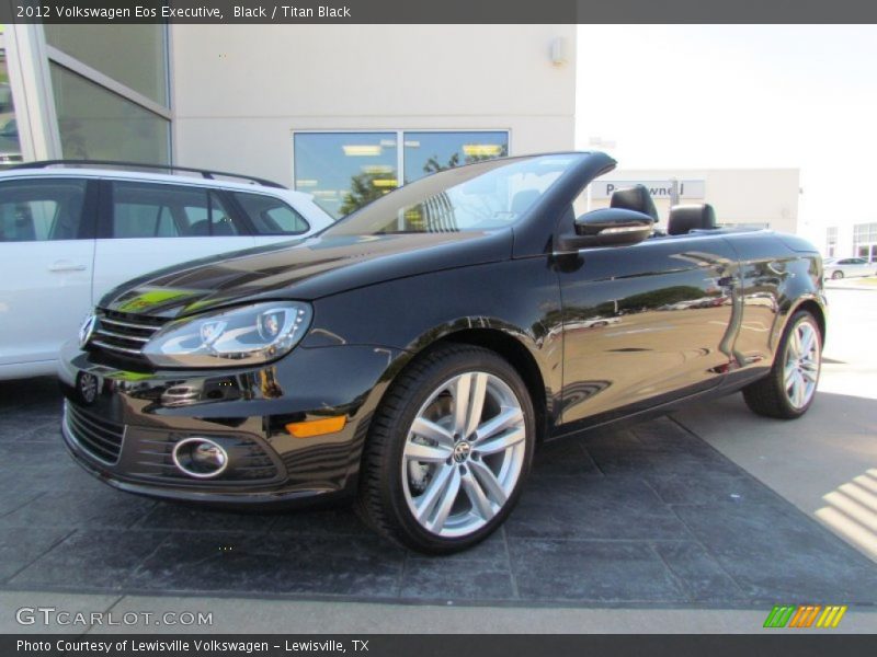 Black / Titan Black 2012 Volkswagen Eos Executive