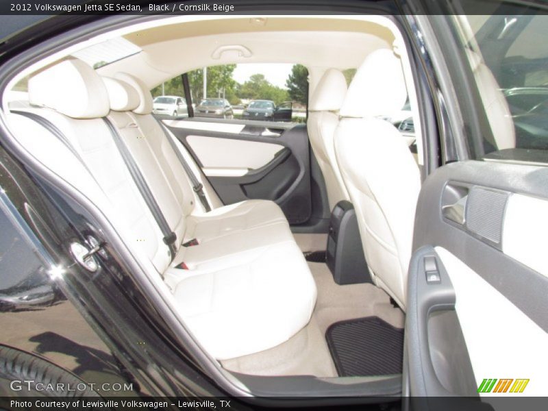 Black / Cornsilk Beige 2012 Volkswagen Jetta SE Sedan