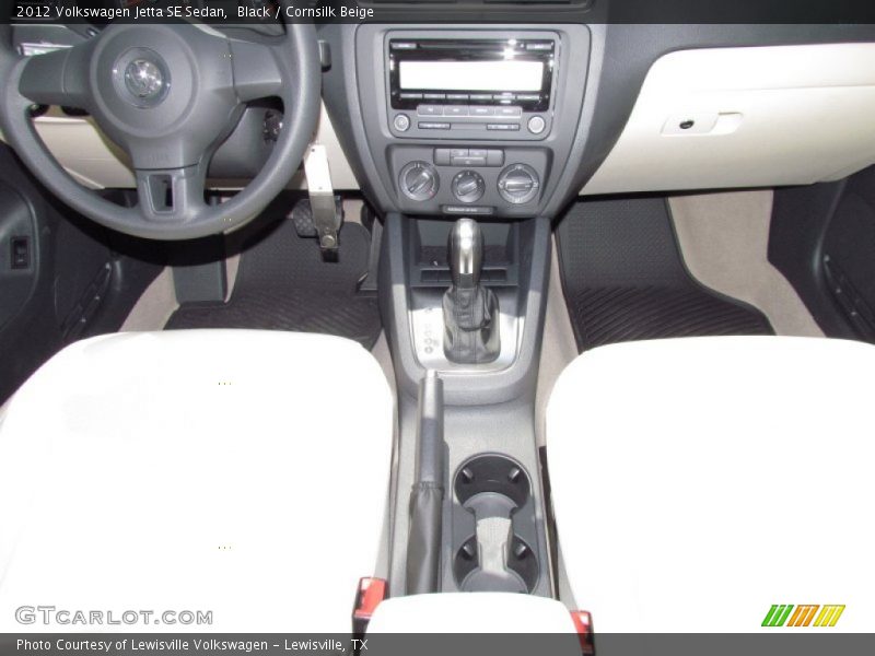 Black / Cornsilk Beige 2012 Volkswagen Jetta SE Sedan