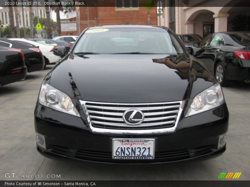 Obsidian Black / Black 2010 Lexus ES 350