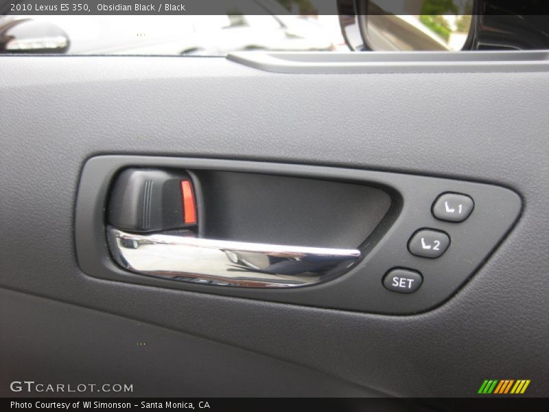 Obsidian Black / Black 2010 Lexus ES 350