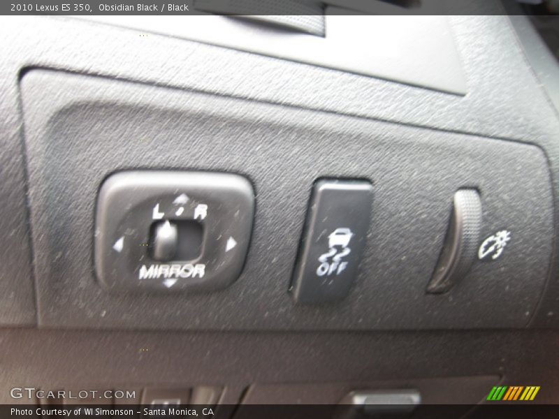 Obsidian Black / Black 2010 Lexus ES 350