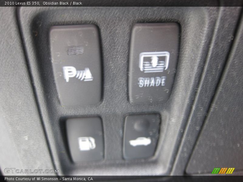Obsidian Black / Black 2010 Lexus ES 350