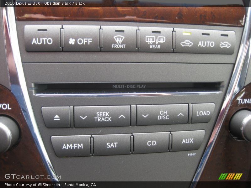 Obsidian Black / Black 2010 Lexus ES 350
