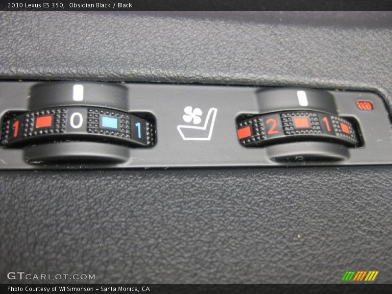 Obsidian Black / Black 2010 Lexus ES 350