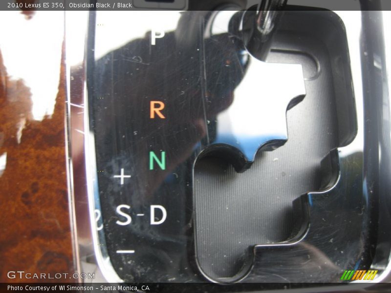 Obsidian Black / Black 2010 Lexus ES 350