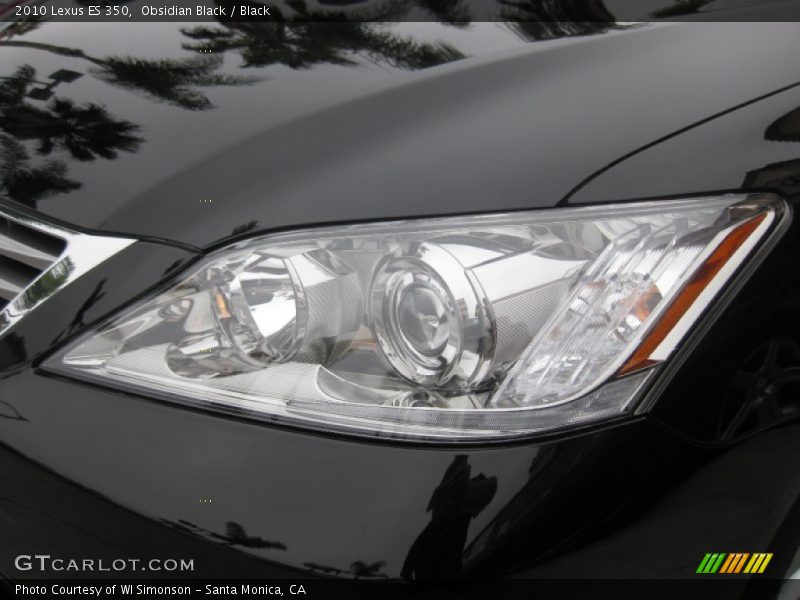 Obsidian Black / Black 2010 Lexus ES 350