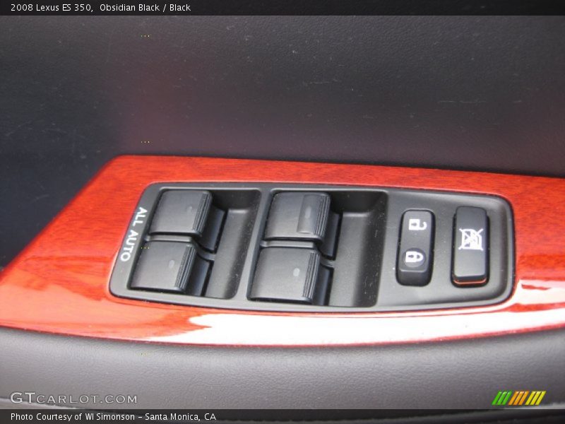 Obsidian Black / Black 2008 Lexus ES 350