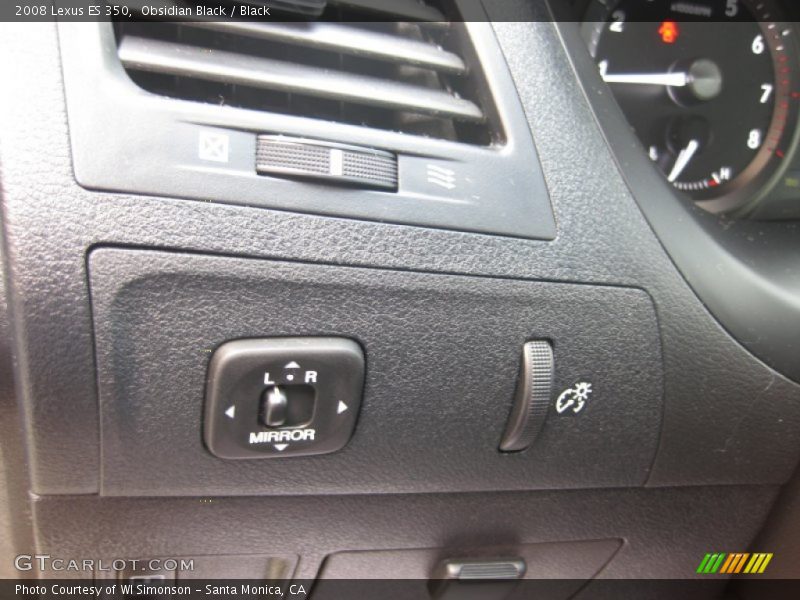 Obsidian Black / Black 2008 Lexus ES 350