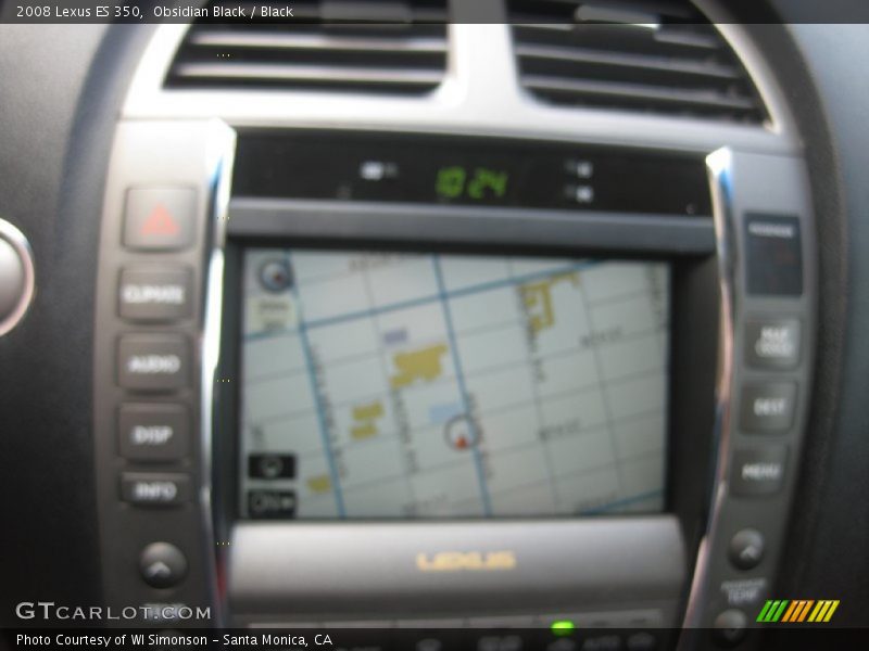 Obsidian Black / Black 2008 Lexus ES 350