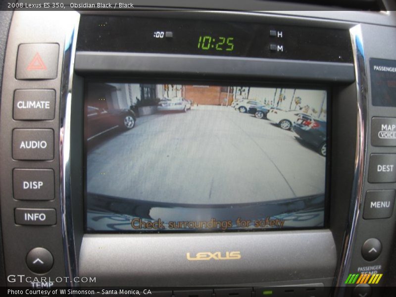 Obsidian Black / Black 2008 Lexus ES 350