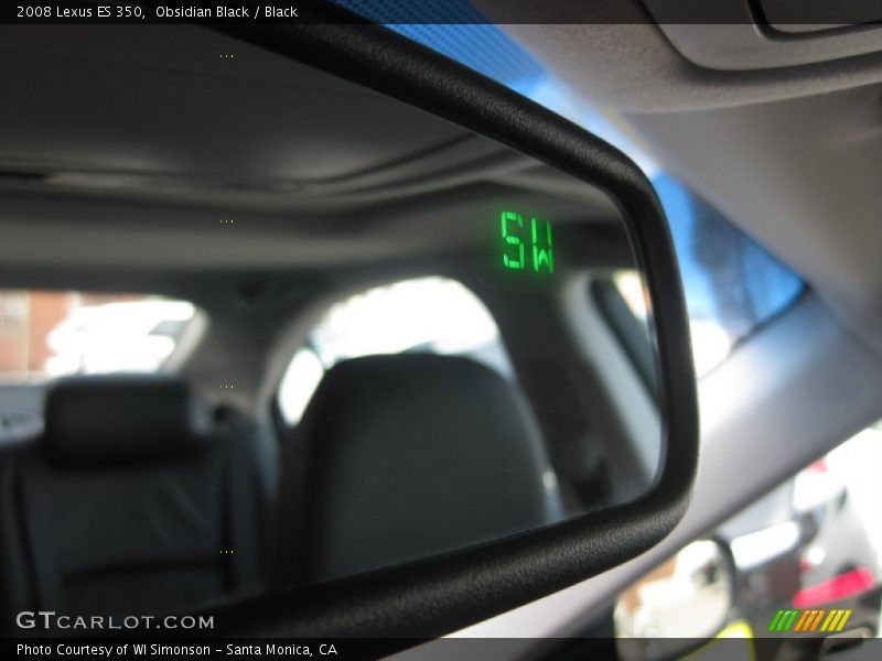 Obsidian Black / Black 2008 Lexus ES 350