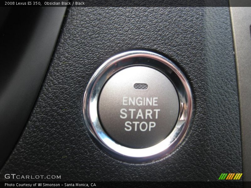 Obsidian Black / Black 2008 Lexus ES 350