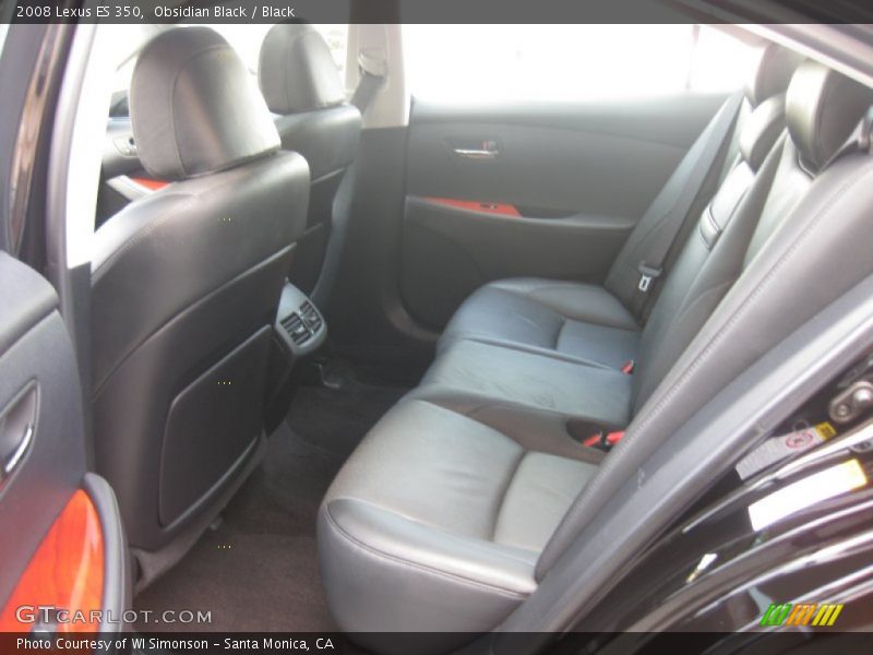 Obsidian Black / Black 2008 Lexus ES 350