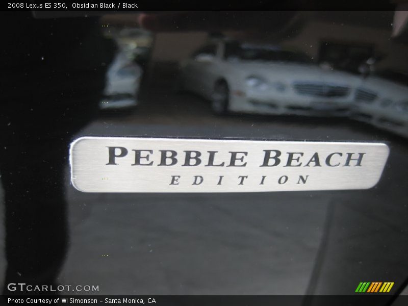 Obsidian Black / Black 2008 Lexus ES 350