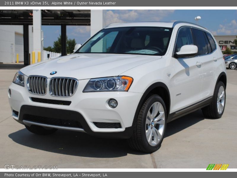 Front 3/4 View of 2011 X3 xDrive 35i
