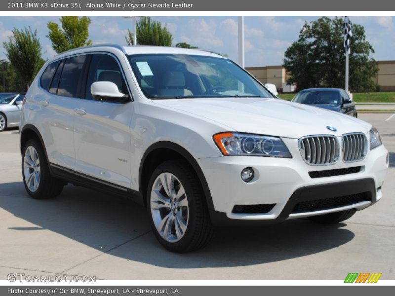 Alpine White / Oyster Nevada Leather 2011 BMW X3 xDrive 35i