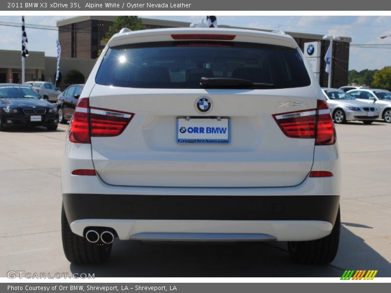 Alpine White / Oyster Nevada Leather 2011 BMW X3 xDrive 35i