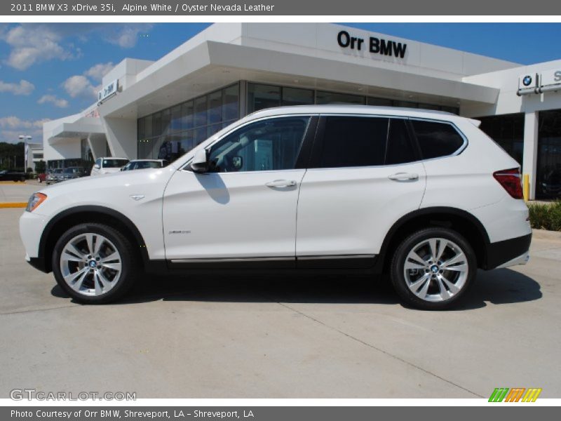 Alpine White / Oyster Nevada Leather 2011 BMW X3 xDrive 35i