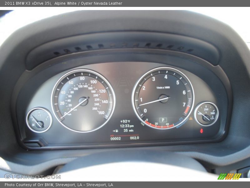  2011 X3 xDrive 35i xDrive 35i Gauges