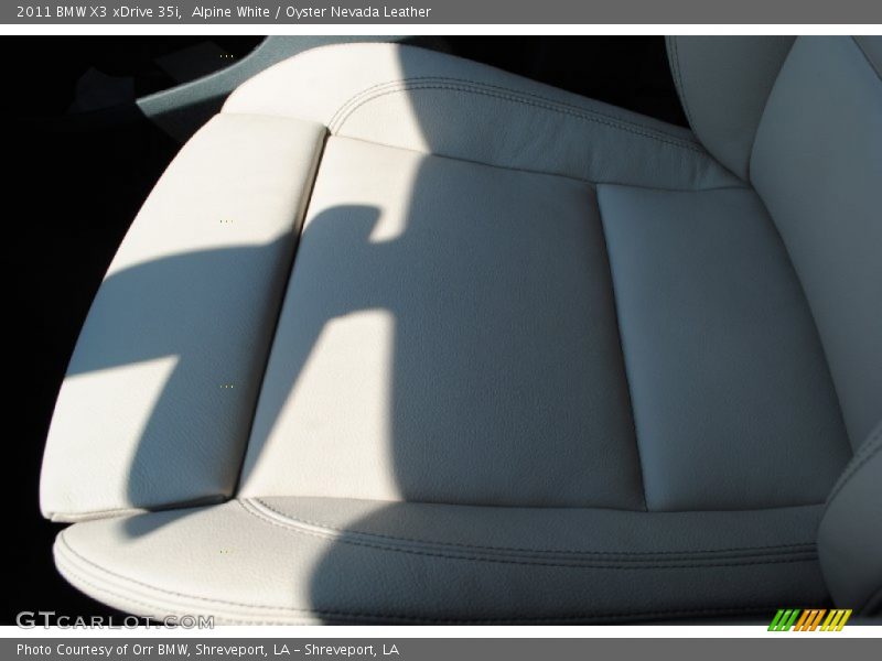 Alpine White / Oyster Nevada Leather 2011 BMW X3 xDrive 35i