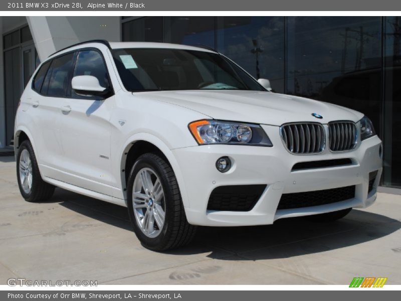 Alpine White / Black 2011 BMW X3 xDrive 28i