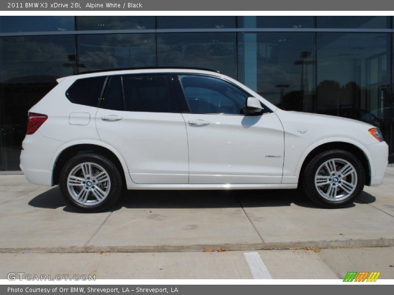 Alpine White / Black 2011 BMW X3 xDrive 28i