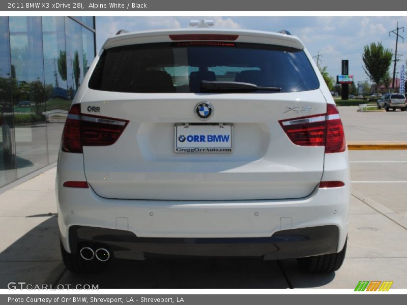 Alpine White / Black 2011 BMW X3 xDrive 28i