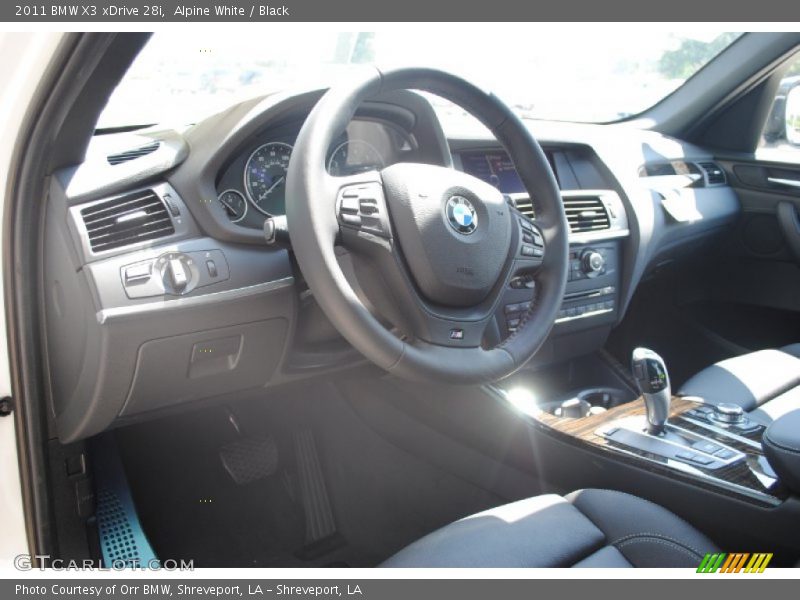 Alpine White / Black 2011 BMW X3 xDrive 28i