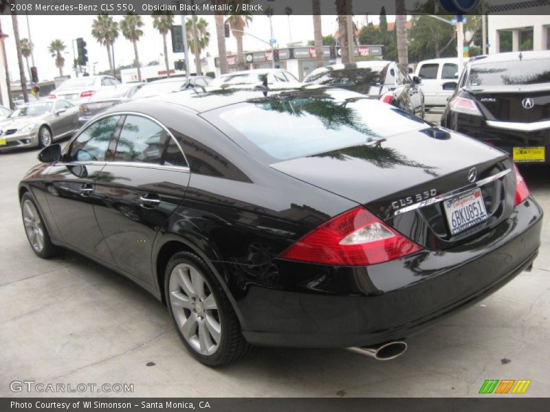 Obsidian Black Metallic / Black 2008 Mercedes-Benz CLS 550