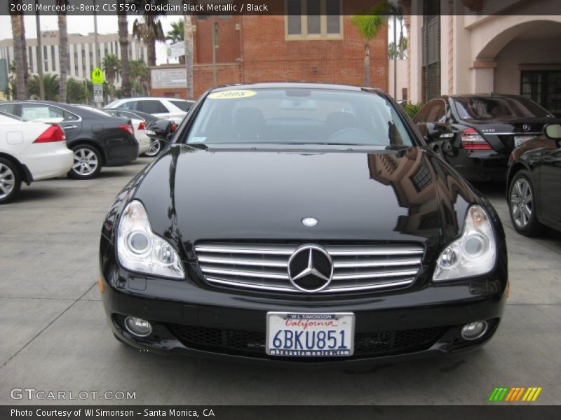 Obsidian Black Metallic / Black 2008 Mercedes-Benz CLS 550