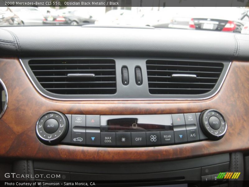 Obsidian Black Metallic / Black 2008 Mercedes-Benz CLS 550