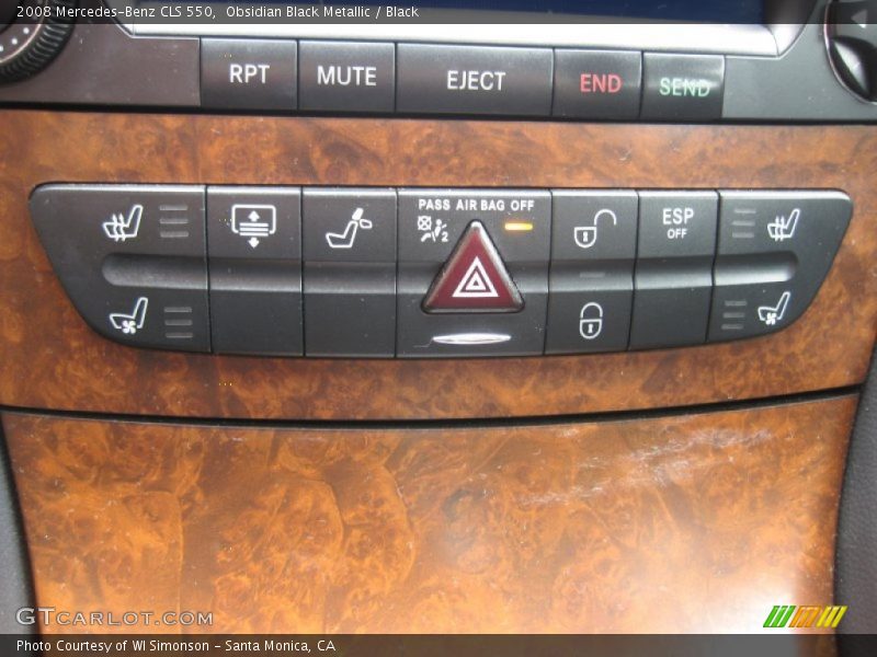 Obsidian Black Metallic / Black 2008 Mercedes-Benz CLS 550