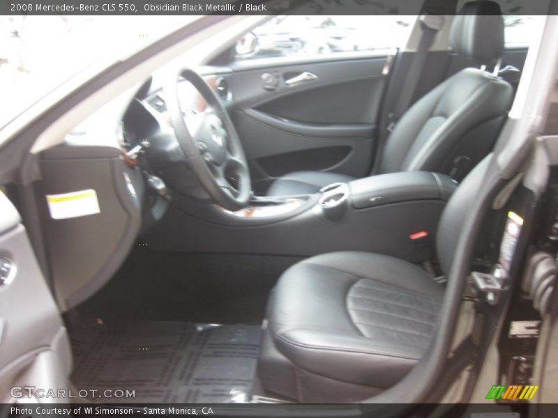 Obsidian Black Metallic / Black 2008 Mercedes-Benz CLS 550