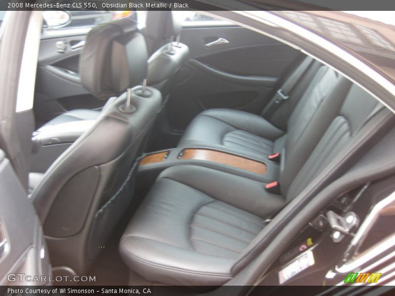 Obsidian Black Metallic / Black 2008 Mercedes-Benz CLS 550