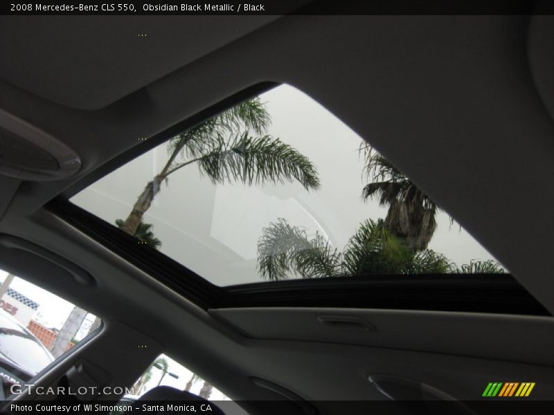 Obsidian Black Metallic / Black 2008 Mercedes-Benz CLS 550