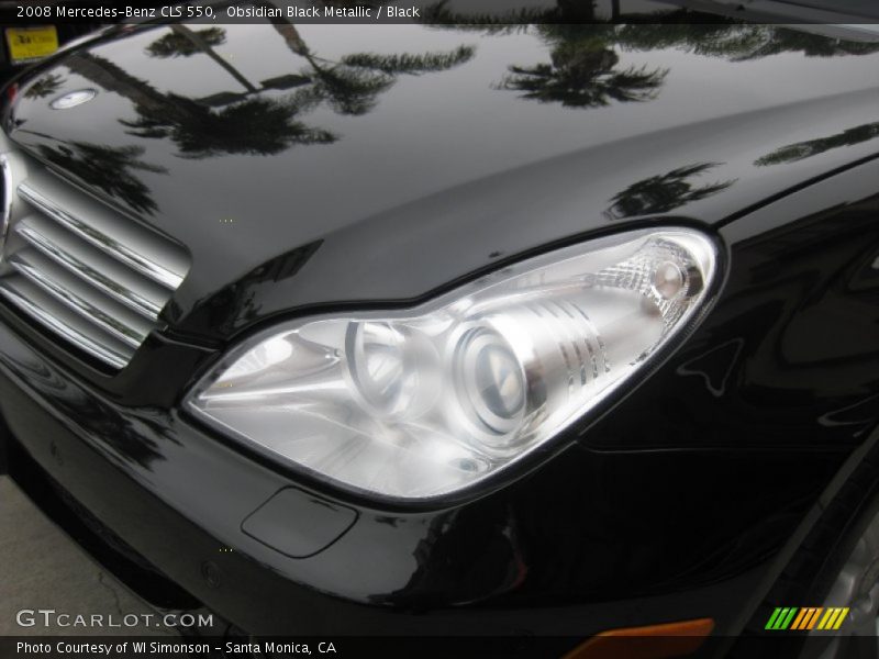 Obsidian Black Metallic / Black 2008 Mercedes-Benz CLS 550