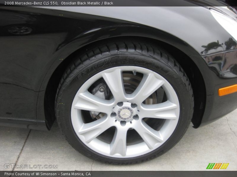 Obsidian Black Metallic / Black 2008 Mercedes-Benz CLS 550