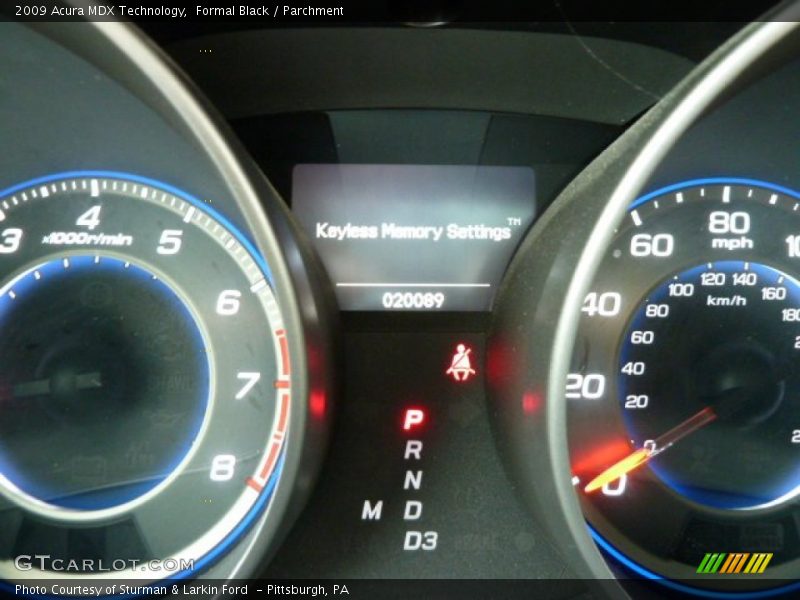 Formal Black / Parchment 2009 Acura MDX Technology
